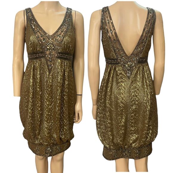 Sue Wong Dresses & Skirts - NEW Y2K Sue Wong Nocturne Beaded Cocktail Dress Fairy Whimsigoth Crinkle